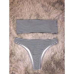 Striped bikini